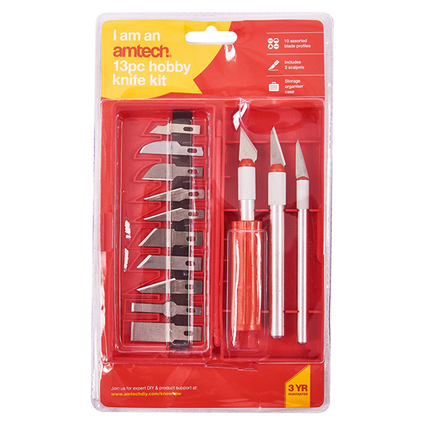 Amtech 13pc hobby knife kit