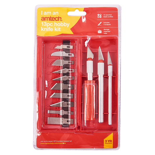 Amtech 13pc hobby knife kit